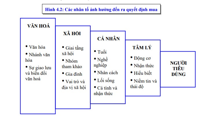 các nhân tố ảnh hưởng đến hành vi mua của người tiêu dùng