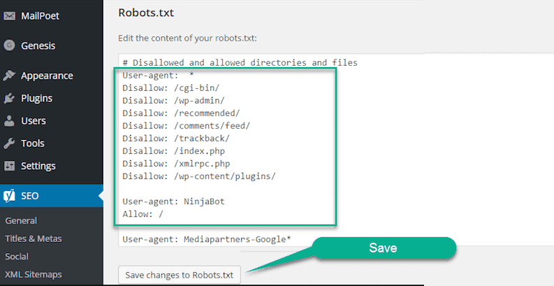 file robots.txt trong woldpress file robots.txt trong wp