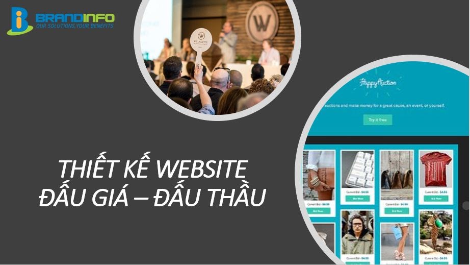 Thiết kế website đấu giá - đấu thầu, mua bán online uy tín, chuyên nghiệp